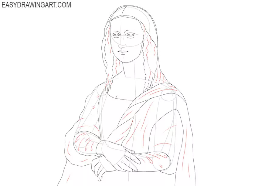 How to Draw Mona Lisa - Easy Drawing Art