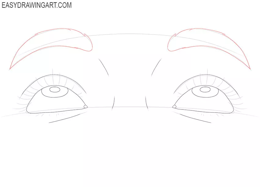realistic Eyes Looking Up drawing