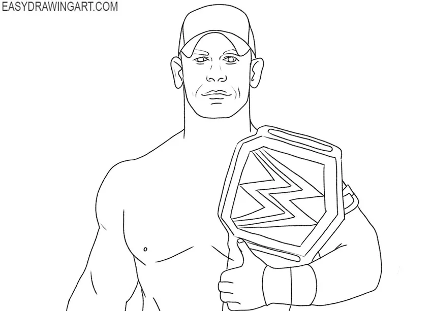 How to Draw John Cena - Easy Drawing Art