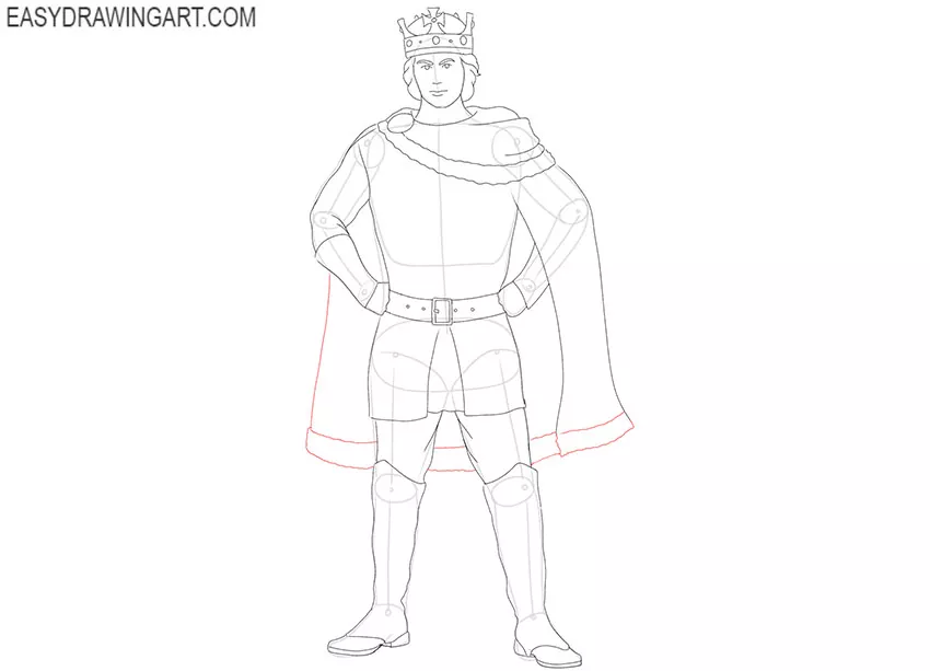 simple king drawing