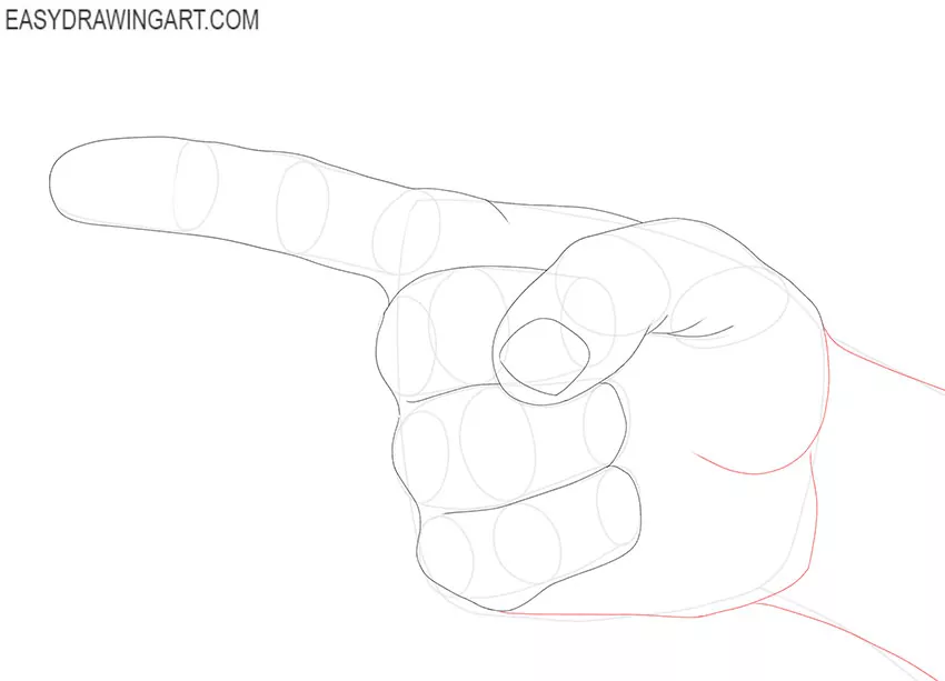 Pointing Finger drawing guide
