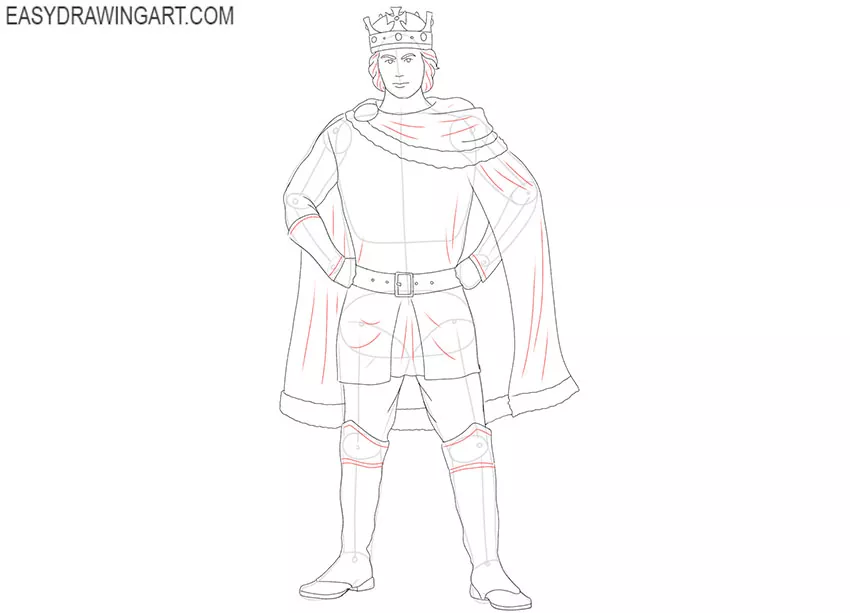 cartoon king drawing