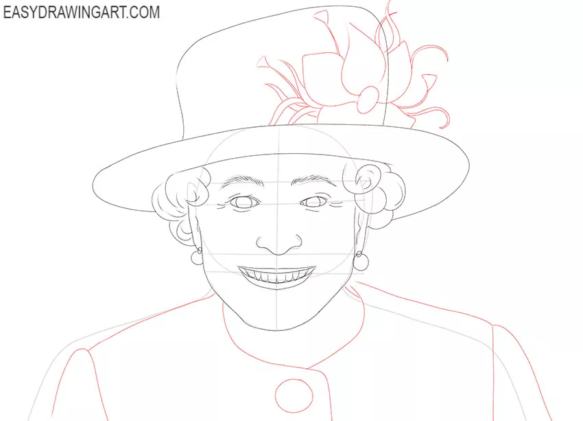 easy Queen Elizabeth drawing