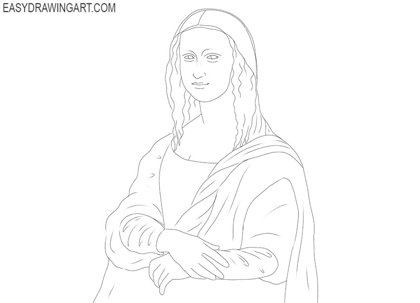 Pencil Sketch Of Mona Lisa - Desi Painters