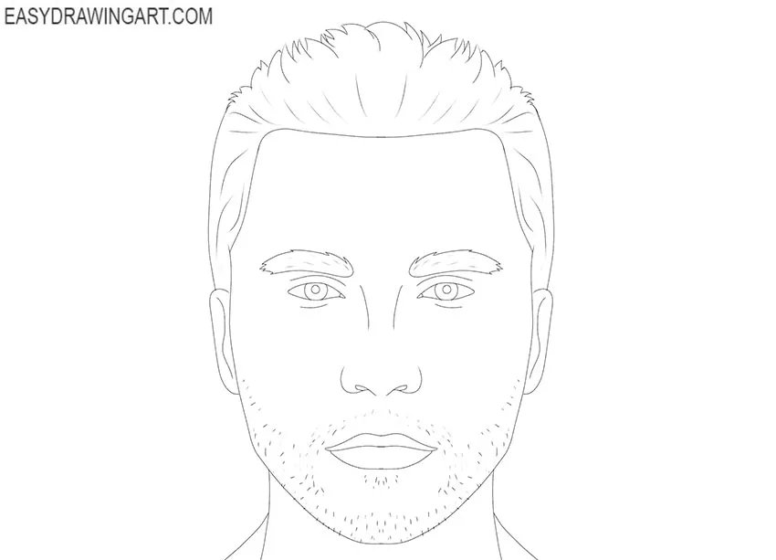 easy Human Face drawing