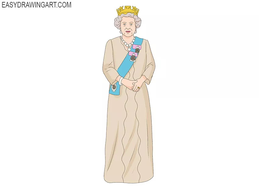 How to Draw a Queen - Easy Drawing Art