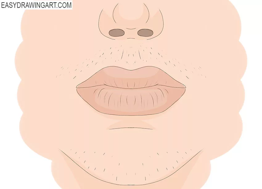 How to Draw a Nose and Mouth