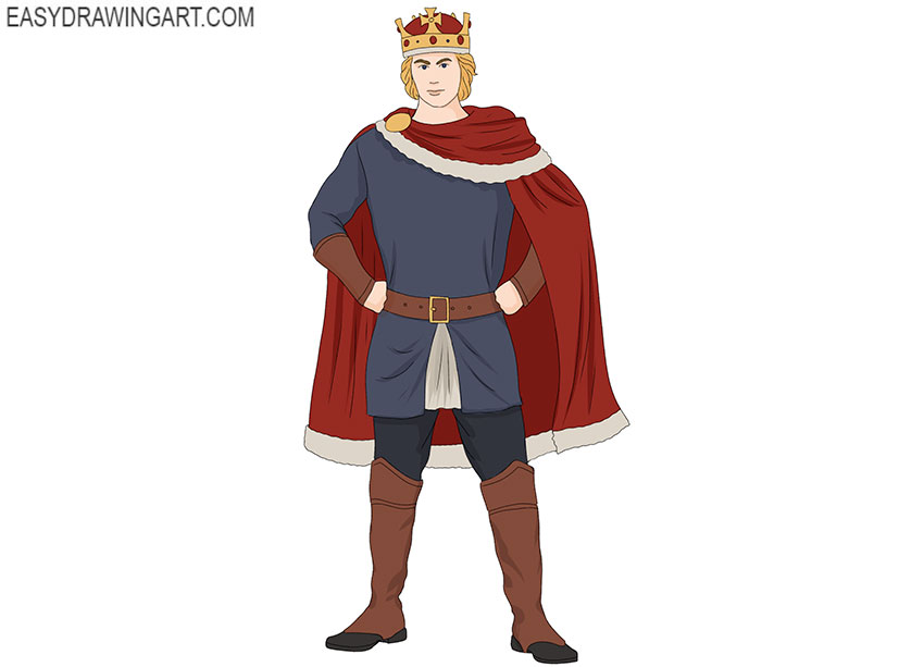 Premium Vector | A king stood proudly king oneline drawing