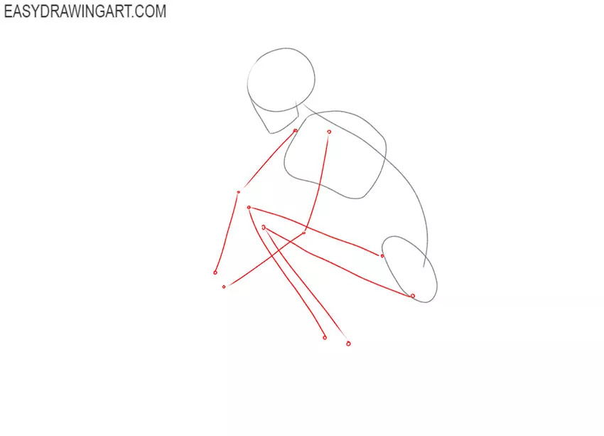 How to Draw a Sledding easy