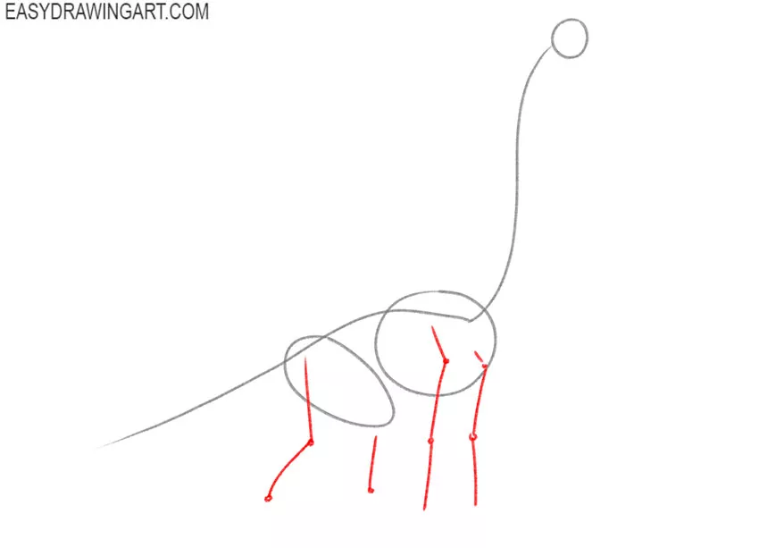 how to draw a brachiosaurus realistic