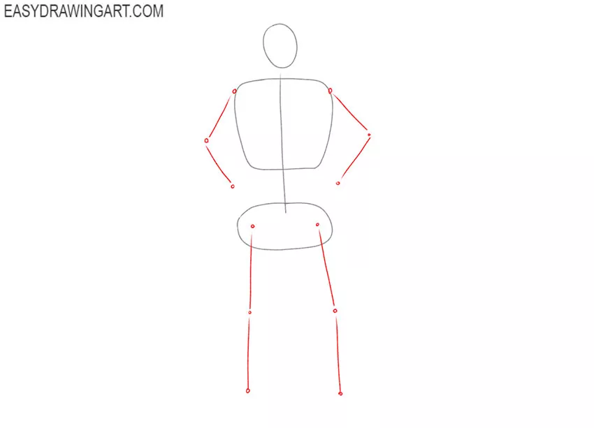 how to draw a king's body