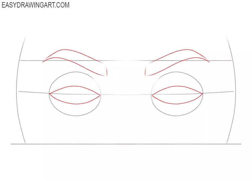 How to Draw Eyes with Glasses simple
