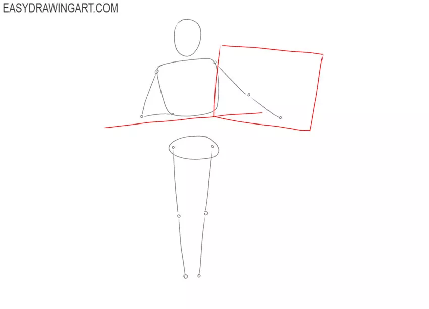 how to draw a teacher girl
