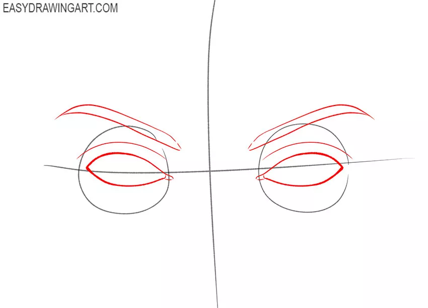 how to draw eyes on a face