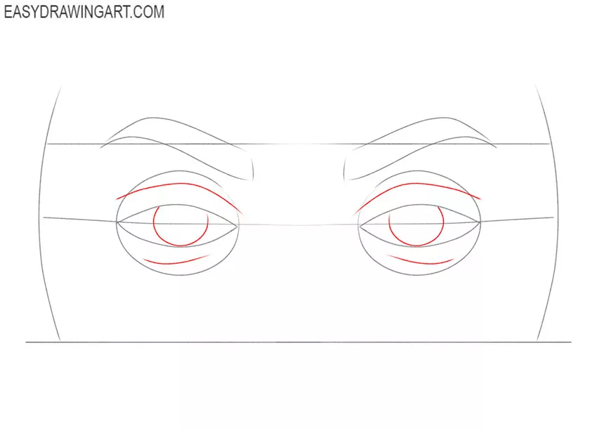How to Draw Eyes with Glasses cartoon