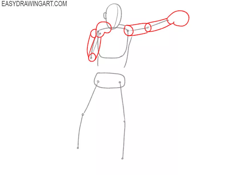 how to draw a cartoon boxer