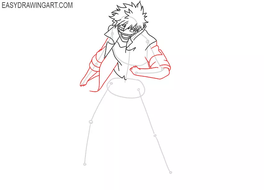 How to Draw Dabi for beginners