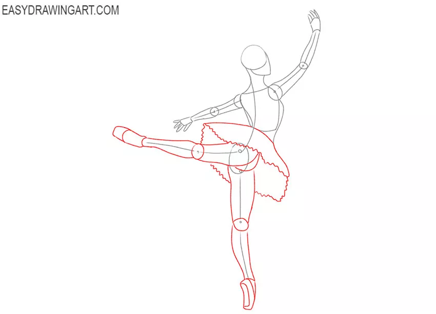 How to Draw a Ballerina Easy Drawing Art