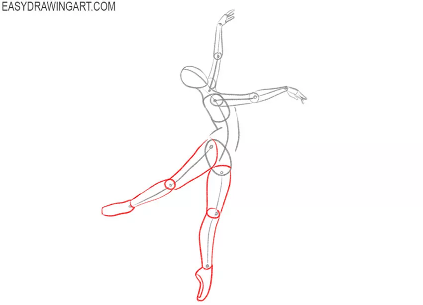 how to draw a cartoon dancer