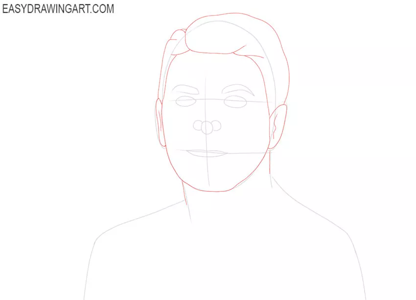 How to Draw Ronald Reagan easy