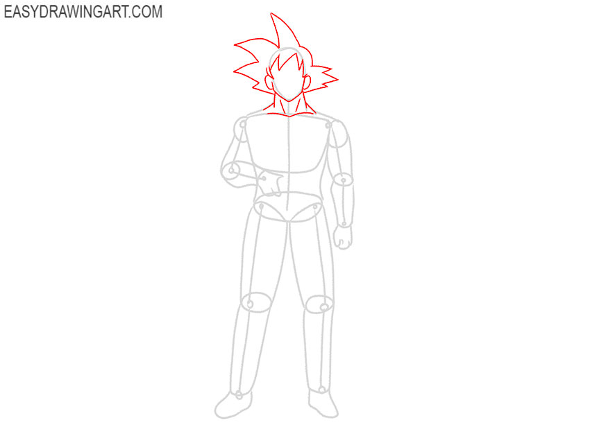 How To Draw Goku Easy, Step by Step, Drawing Guide, by Dawn - DragoArt-saigonsouth.com.vn