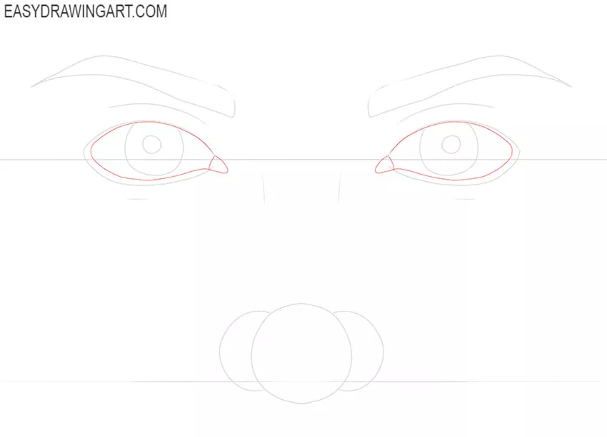 eyes and nose drawing