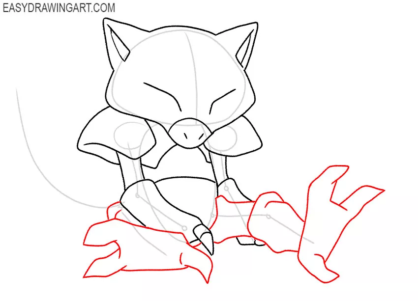 how to draw Abra simple