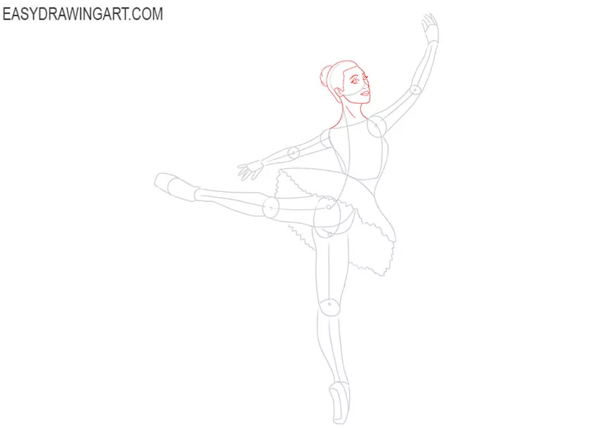 how to draw a ballerina easy and cute