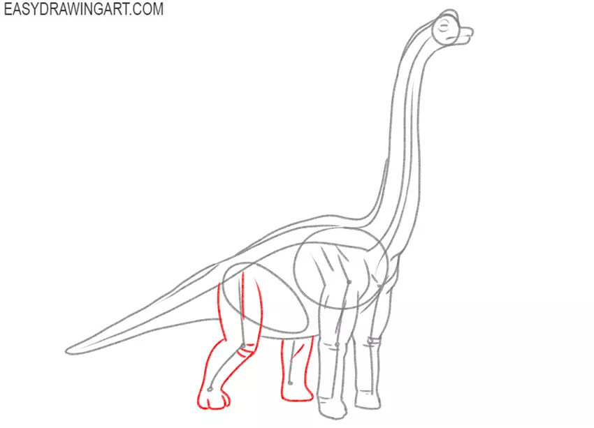 how to draw a dinosaur brachiosaurus