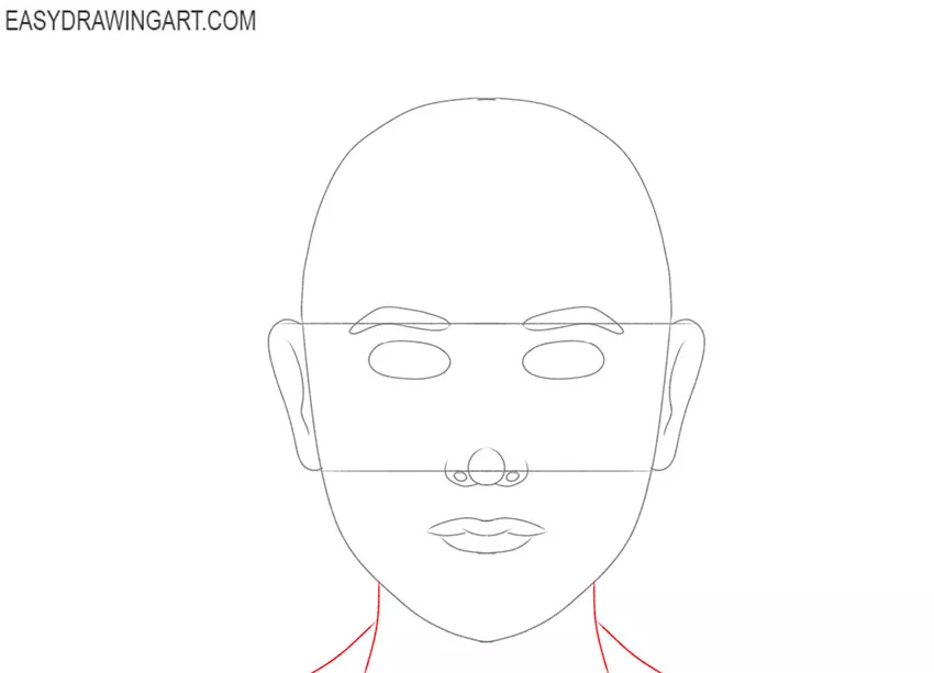 how to draw a face of a boy