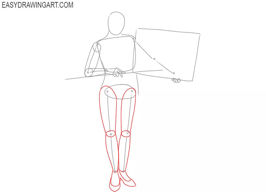 how to draw a teacher cute