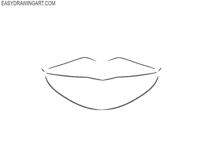 how to draw lips easy for beginners