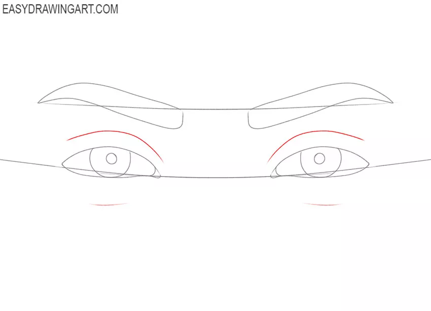 how to draw simple female anime eyes