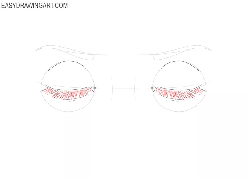 How to draw eyes from the side – 10 steps | RapidFireArt