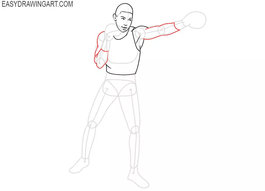 How to Draw a Boxer cartoon
