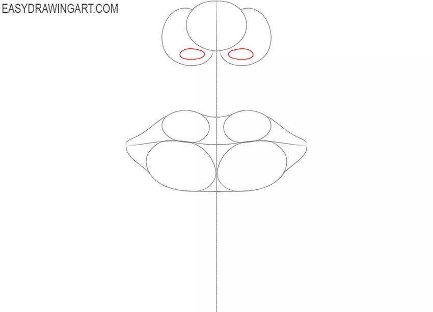 easy Nose and Mouth drawing