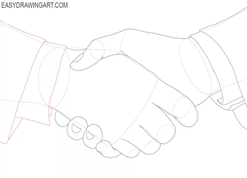 handshake drawing lesson