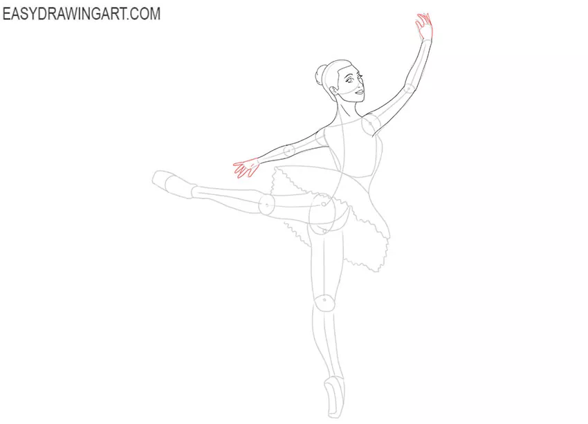 how to draw a ballerina step by step for beginners