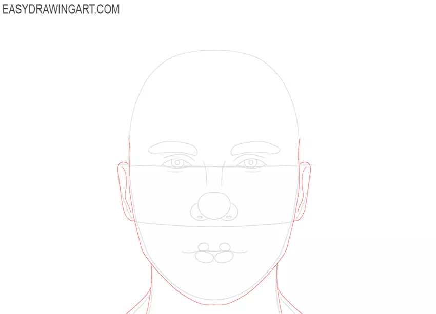 how to draw a realistic human face step by step