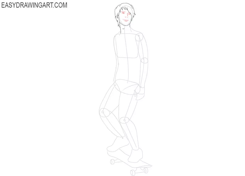 simple Skateboarder drawing