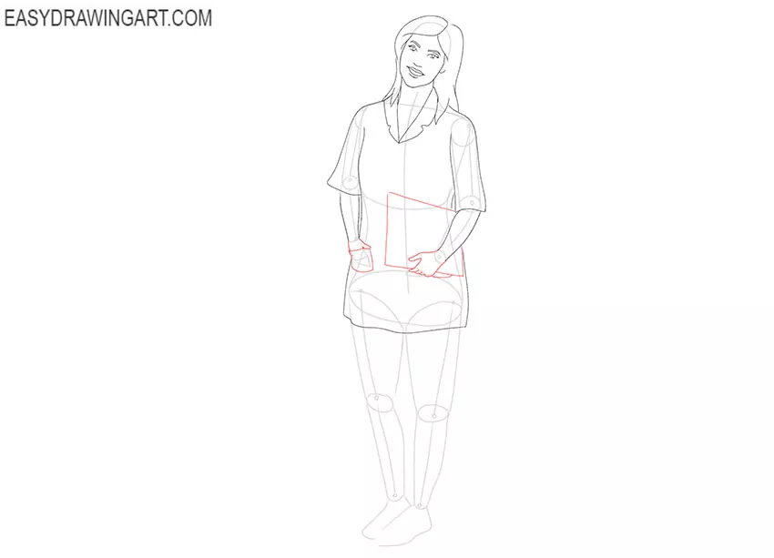 Nurse drawing lesson