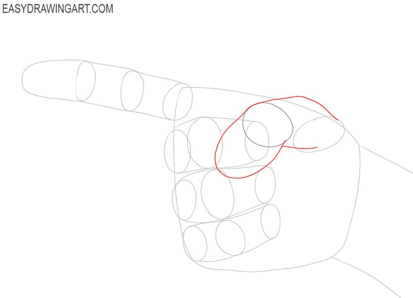 Pointing Finger drawing tutorial