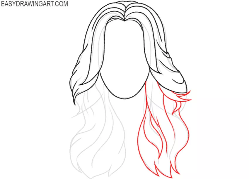 Wavy Hair drawing lesson