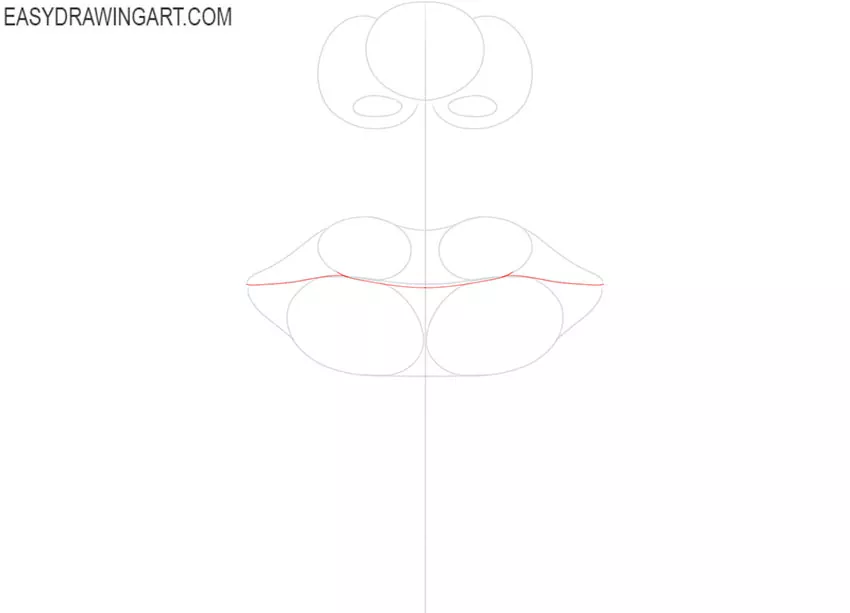 cartoon Nose and Mouth drawing