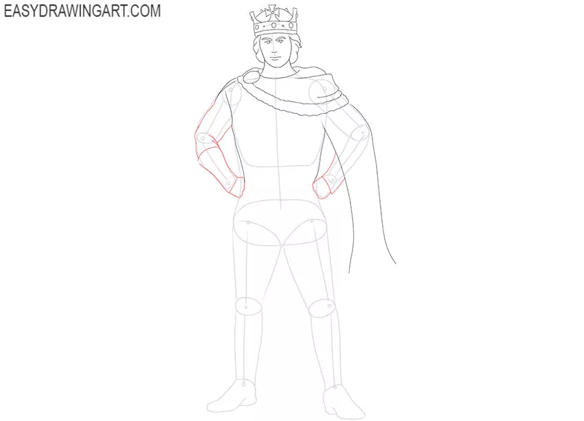 king drawing lesson
