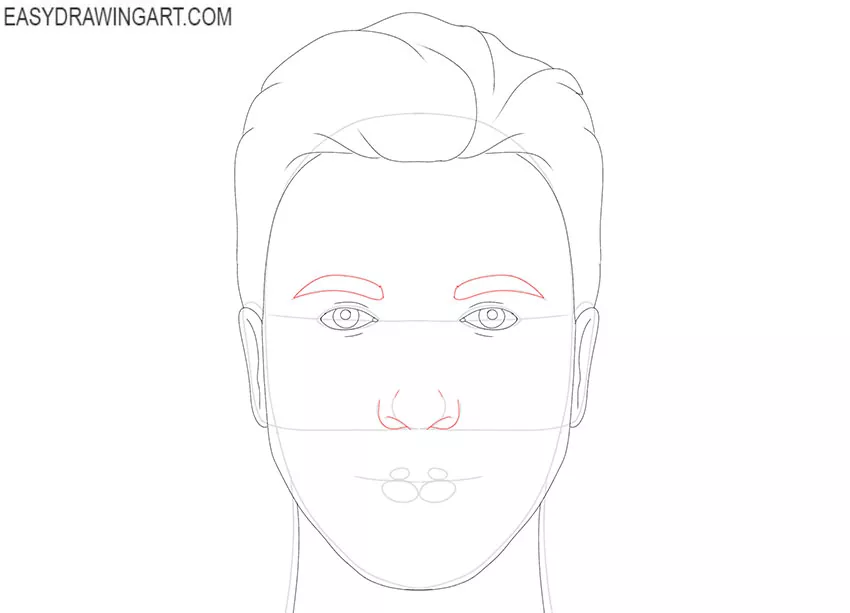 simple person face drawing