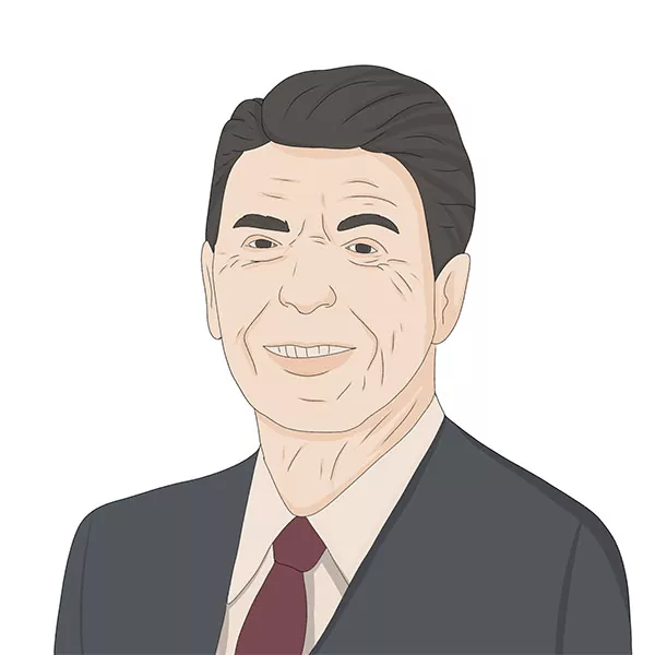 How to Draw Ronald Reagan