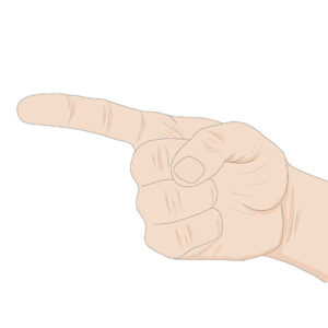 How to Draw a Pointing Finger