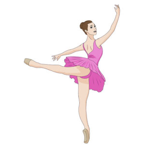 how to draw a ballerina