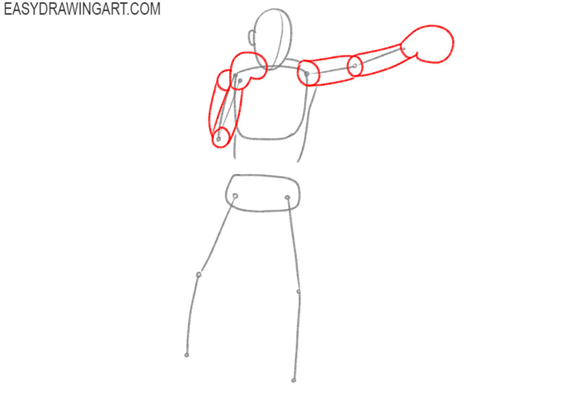 how to draw a cartoon boxer